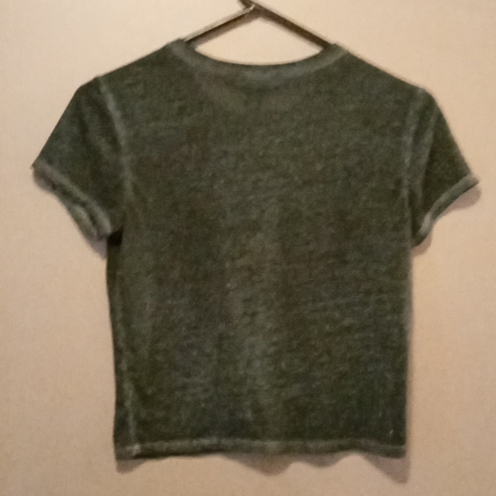Juniors Forever 21 Semi Sheer Crop Top Size Small - Picture 3 of 3